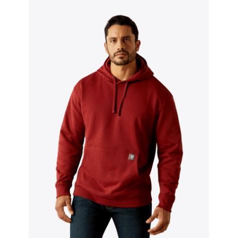 Ariat Men's Rebar Workman Brickyard Hoodie - Russet Brown