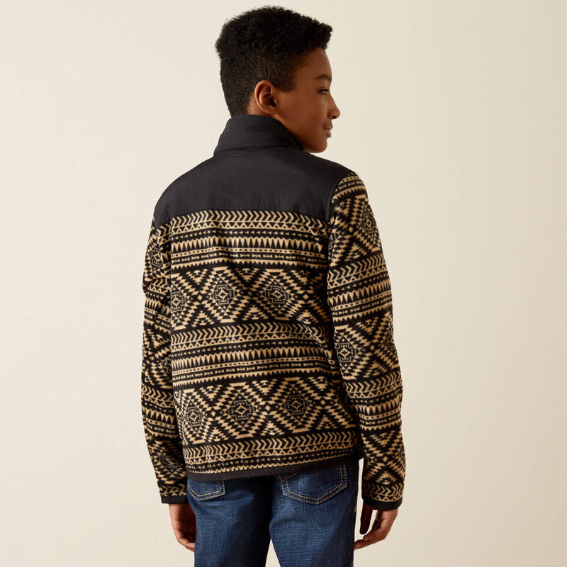 Ariat Boy's Basis Long Sleeve Sweatshirt- Black Southwest