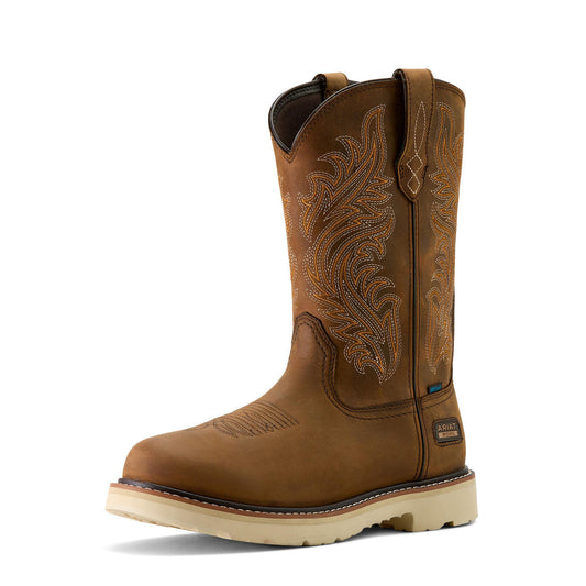 Ariat Men's Activator Argo H20 Work Boot- Distressed Brown