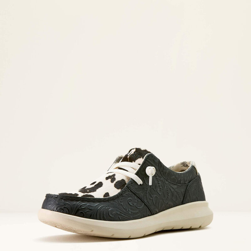 Ariat Women's Hair On  Hilo Shoes - Black/White