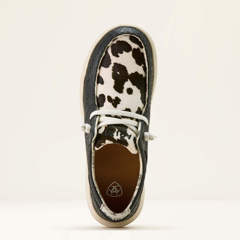 Ariat Women's Hair On  Hilo Shoes - Black/White
