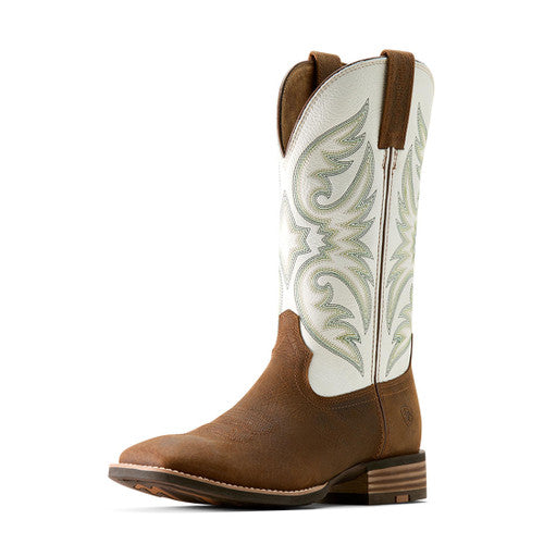 Ariat Men's Richochet Wide Square Toe Cowboy Boot- Mustang Brown