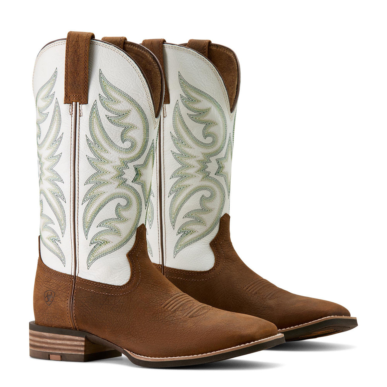 Ariat Men's Richochet Wide Square Toe Cowboy Boot- Mustang Brown