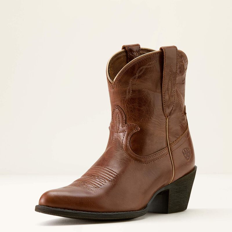 Ariat Women's Maggie J Toe Western Boot- Aged Siennna