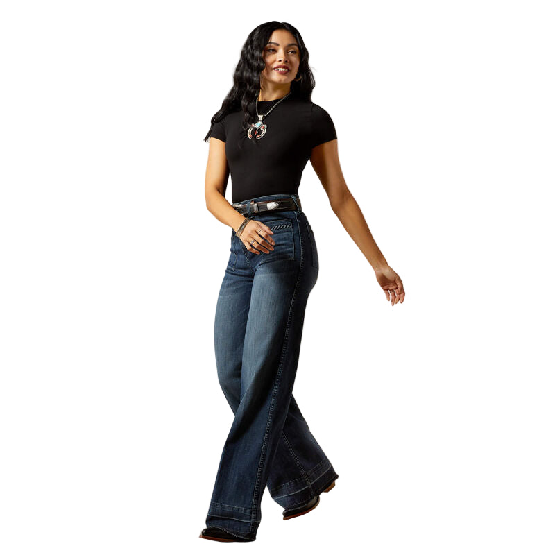 Ariat Women's Ultra High Rise Jill Wide Leg Jean- Pasadena