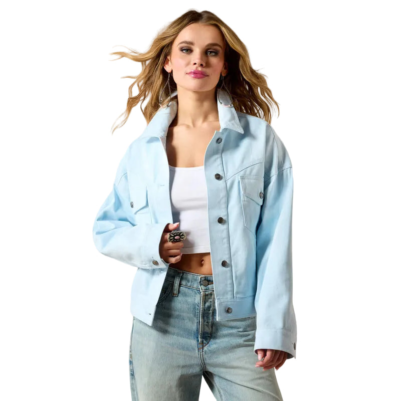 Ariat Women's Solar Cotton Twill Jacket- Nantucket Breeze - Irvine Tack & Western Wear