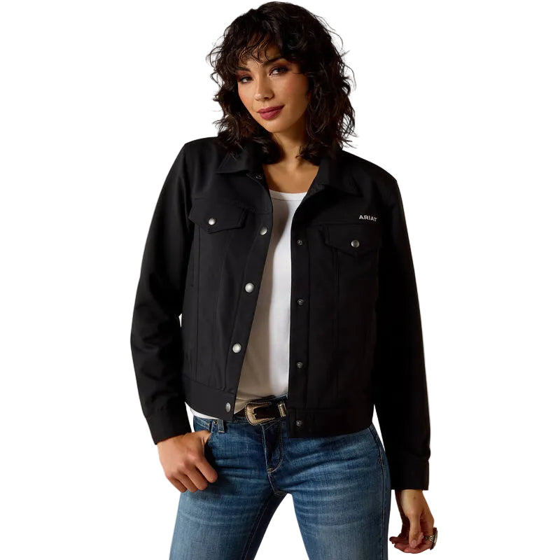 Ariat Women's Long Sleeve Wagoner Lighweight Jacket- Black - Irvine Tack & Western Wear