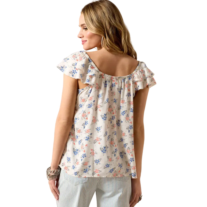 Ariat Women's Sleeveless Lynn Shirt - Floral Print