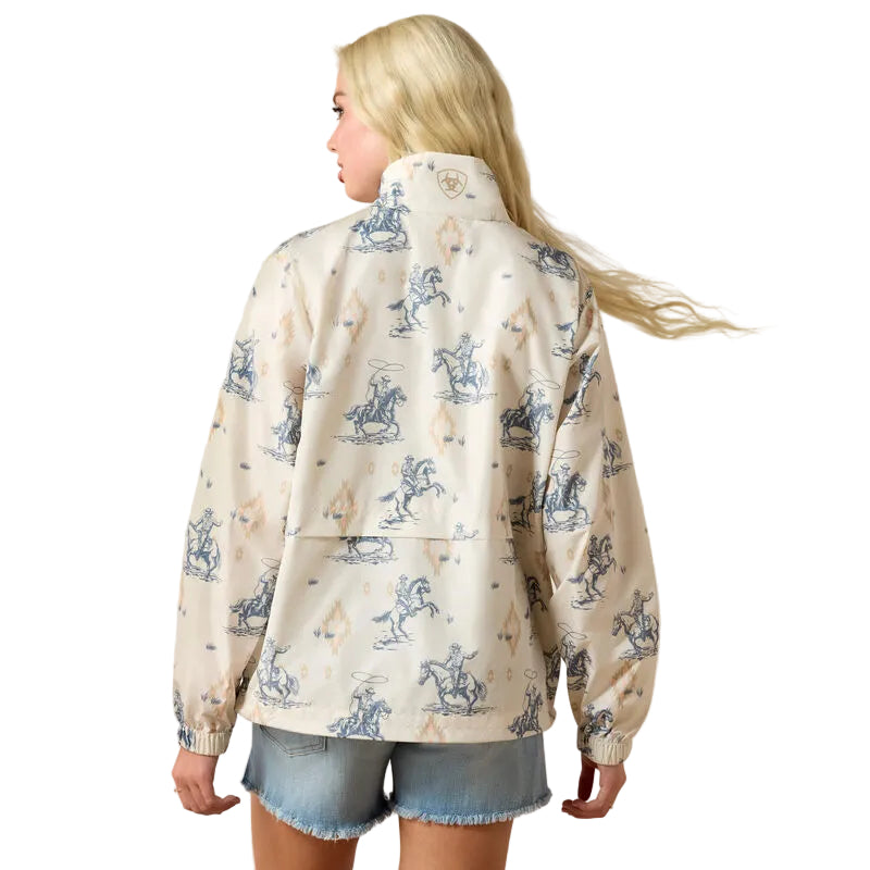 Ariat Women's Long Sleeve Whisper Pullover Jacket- Southwest Rodeo - Irvine Tack & Western Wear