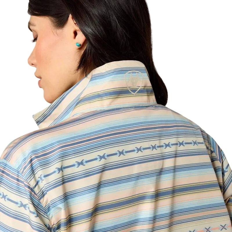 Ariat Women's Long Sleeve Whisper Pullover Jacket- Sunset Serape Stripe - Irvine Tack & Western Wear