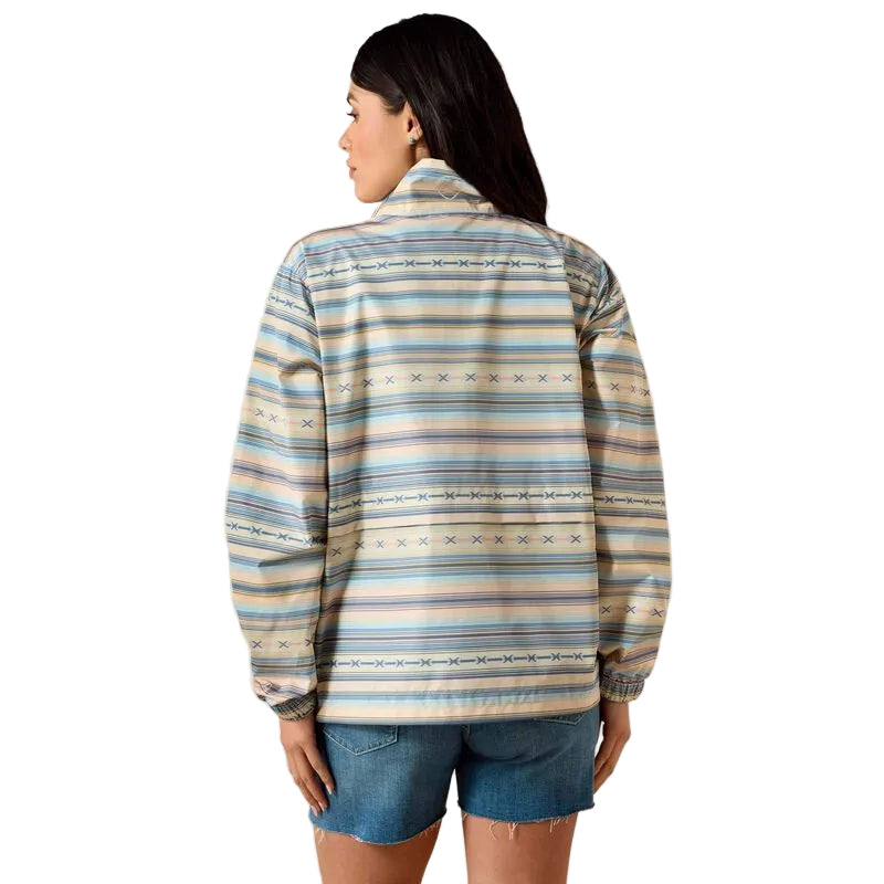 Ariat Women's Long Sleeve Whisper Pullover Jacket- Sunset Serape Stripe - Irvine Tack & Western Wear