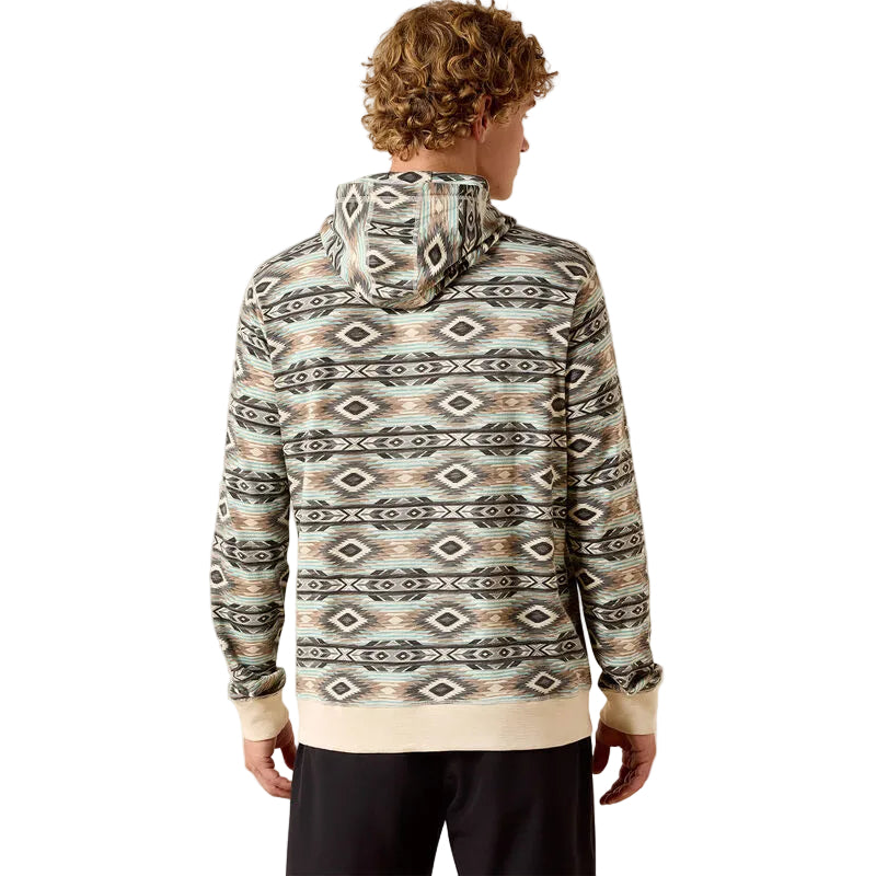 Ariat Men's Lightweight Retro Long Sleeve Hoodie - Sandshell Serape