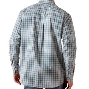 Ariat Men's Pro Series Truitt Long Sleeve Shirt - Deep Dive Plaid