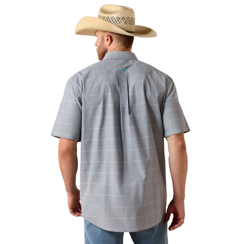 Ariat Men's Percie Short Sleeve Classic Fit Shirt - Excalibur Plaid