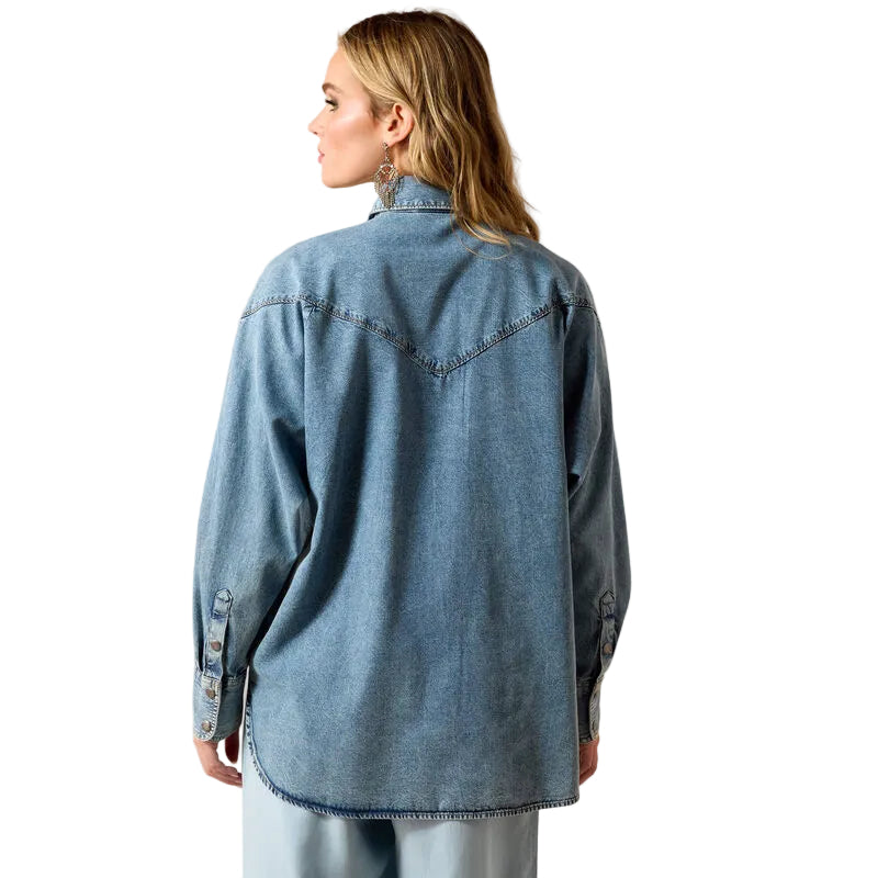 Ariat Women's Long Sleeve Charleston Shirt - Indigo Wash