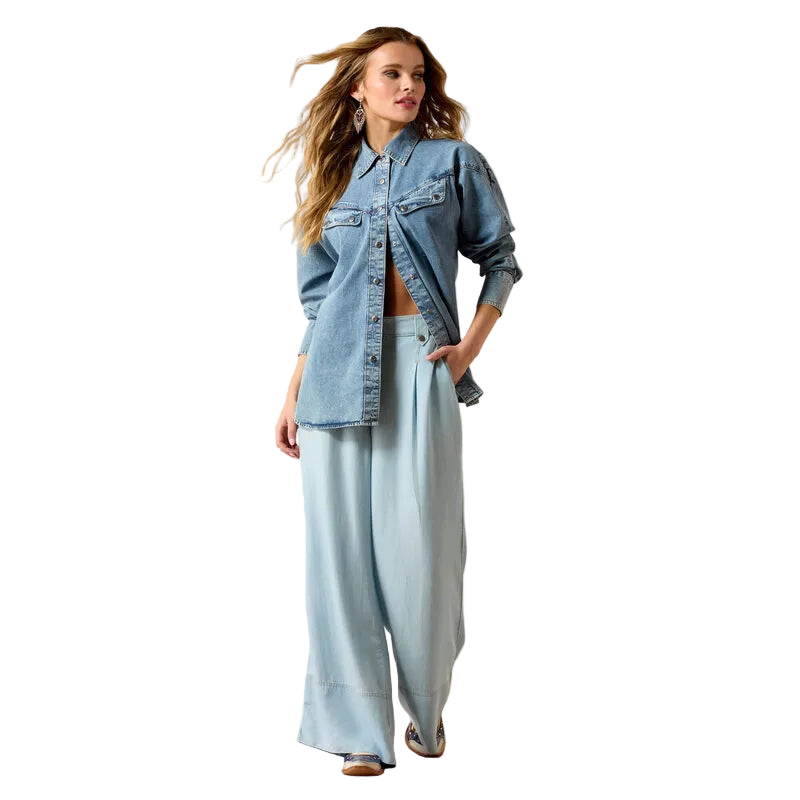 Ariat Women's Long Sleeve Charleston Shirt - Indigo Wash