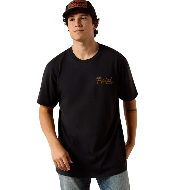 Ariat Men's Cowmooflage Short Sleeve Tee Shirt - Black