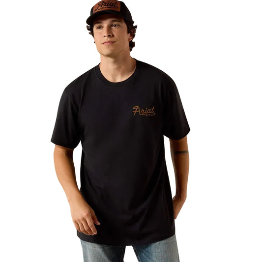 Ariat Men's Cowmooflage Short Sleeve Tee Shirt - Black