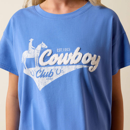 Ariat Women's Cowboy Club Short Sleeve Tee - Ultramarine