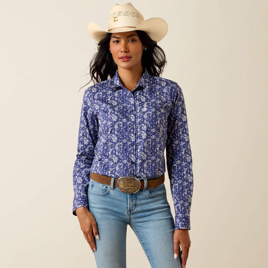 Ariat Women's Kirby Long Sleeve Stretch Shirt - Paisley Floral Print