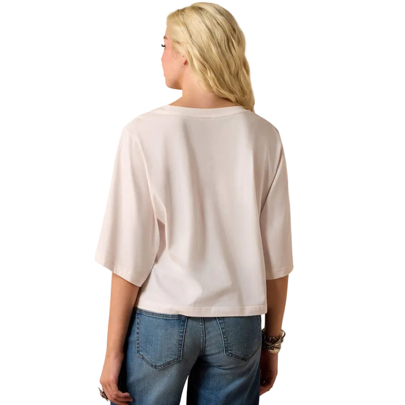 Ariat Women's Mid Sleeve Wanderlust Tee Shirt - Sea Salt