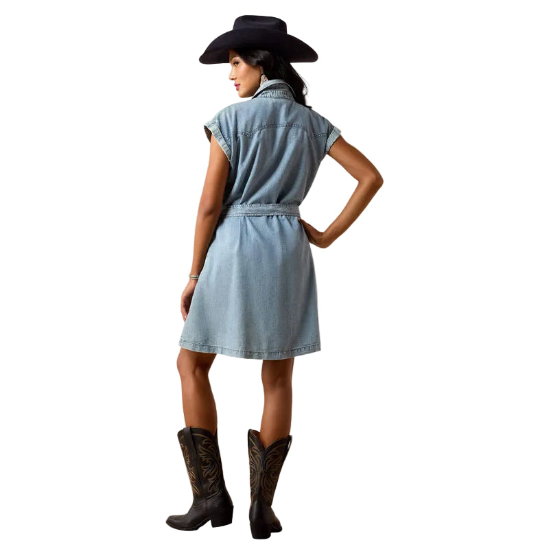 Ariat Women's Hampton Denim Dress - Medium Blue