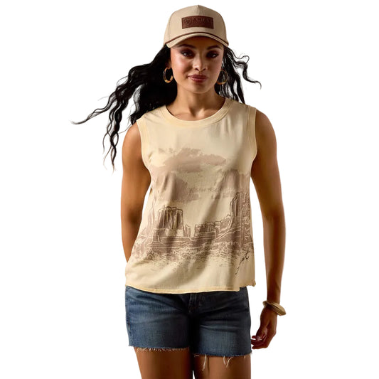 Ariat Women's Desert Vista Tank - Cornhusk