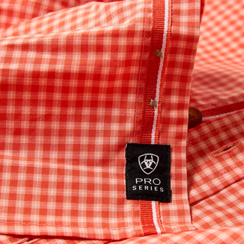 Ariat Men's Pro Nicolas Short Sleeve Shirt- Paprica