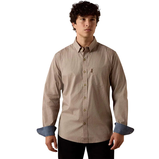 Ariat Men's Long Sleeve Monty Modern Fit Shirt - String Arrow Stripe