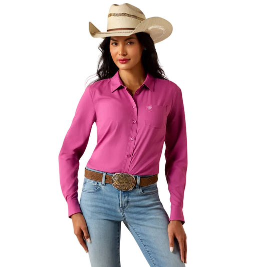 Ariat Women's Kirby Pro Long Sleeve Button Shirt - Rose Sorbet