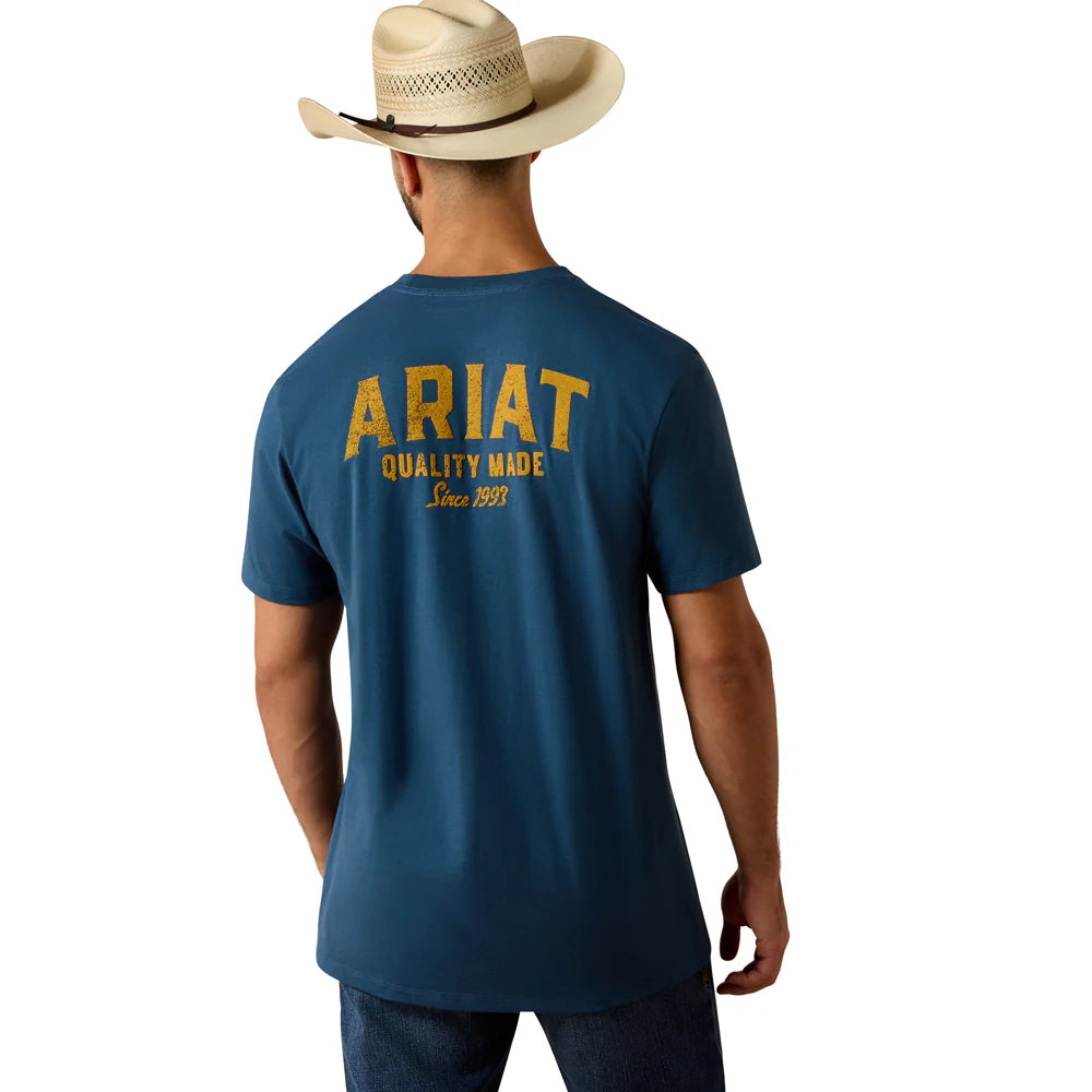 Ariat Men's Quality Wood States Classic Fit Short Sleeve Tee Shirt- Key Largo