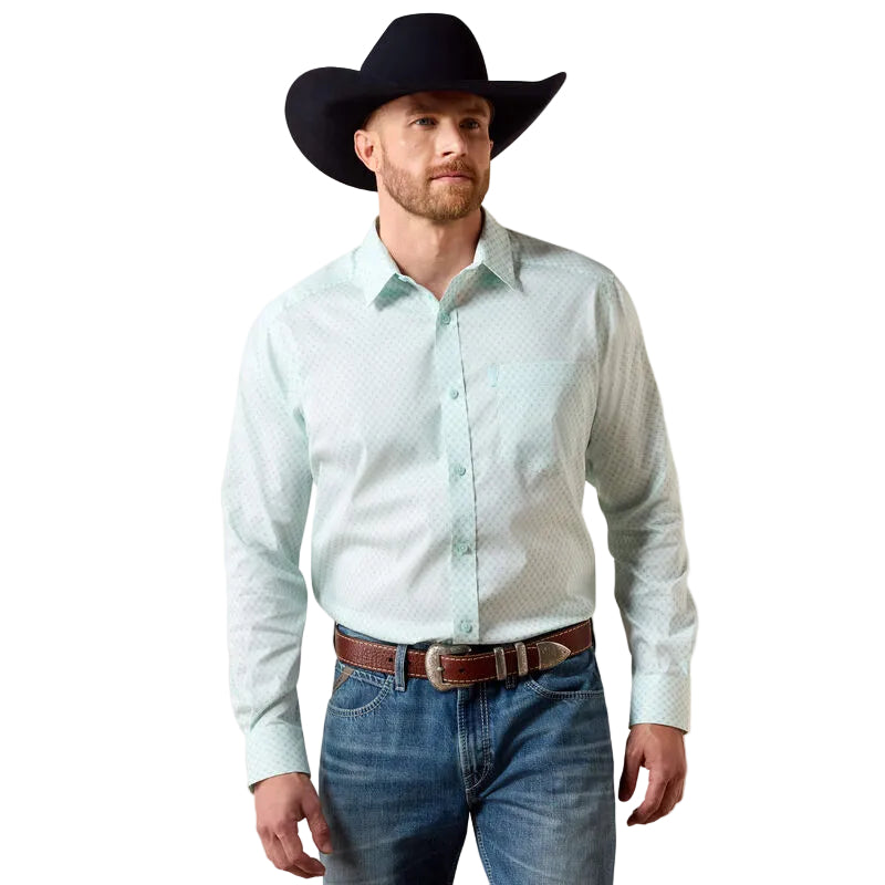 Ariat Men's The Everything Long Sleeve Classic Fit Shirt- Glow Southwest Crosses