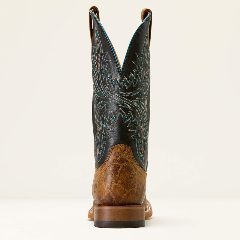 Ariat Men's Cowhand Wide Square Toe Cowboy Boot- Smoked Tan/ True Black - Irvine Tack & Western Wear