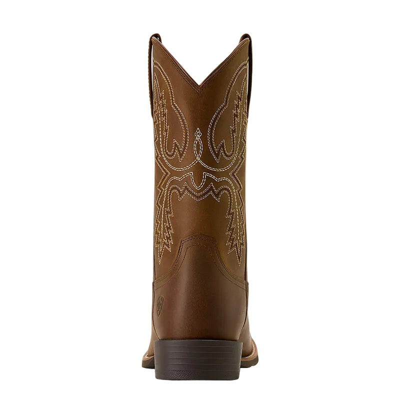 Ariat Men's Sport Stratten Wide Toe Cowboy Boot - Distressed Brown