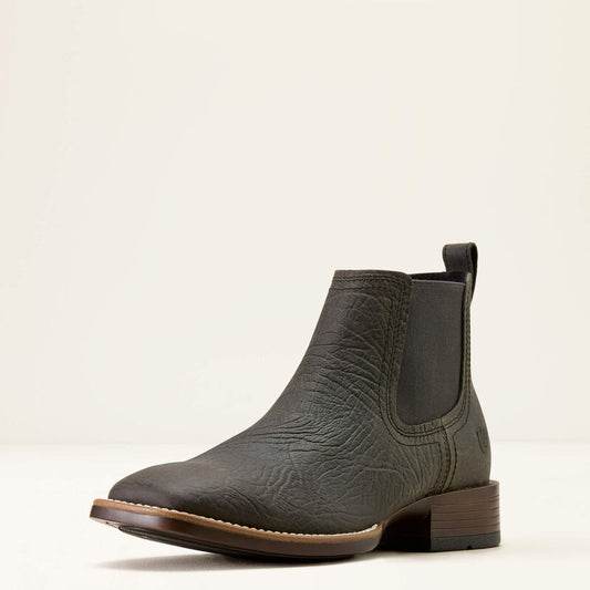 Ariat Men's Booker Chelsea Wide Square Western Boot- Charcoal Grey - Irvine Tack & Western Wear