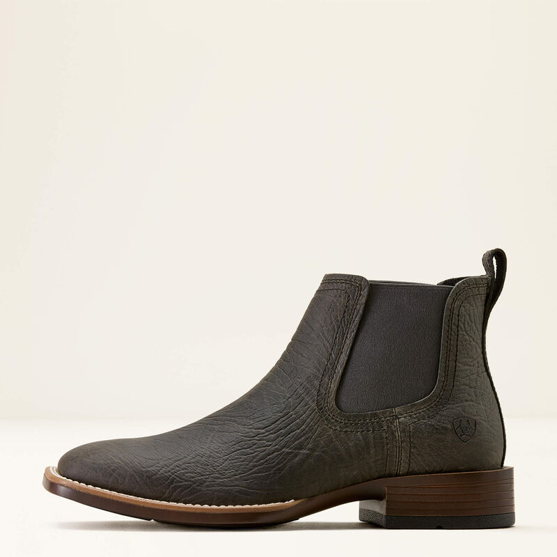 Ariat Men's Booker Chelsea Wide Square Western Boot- Charcoal Grey - Irvine Tack & Western Wear