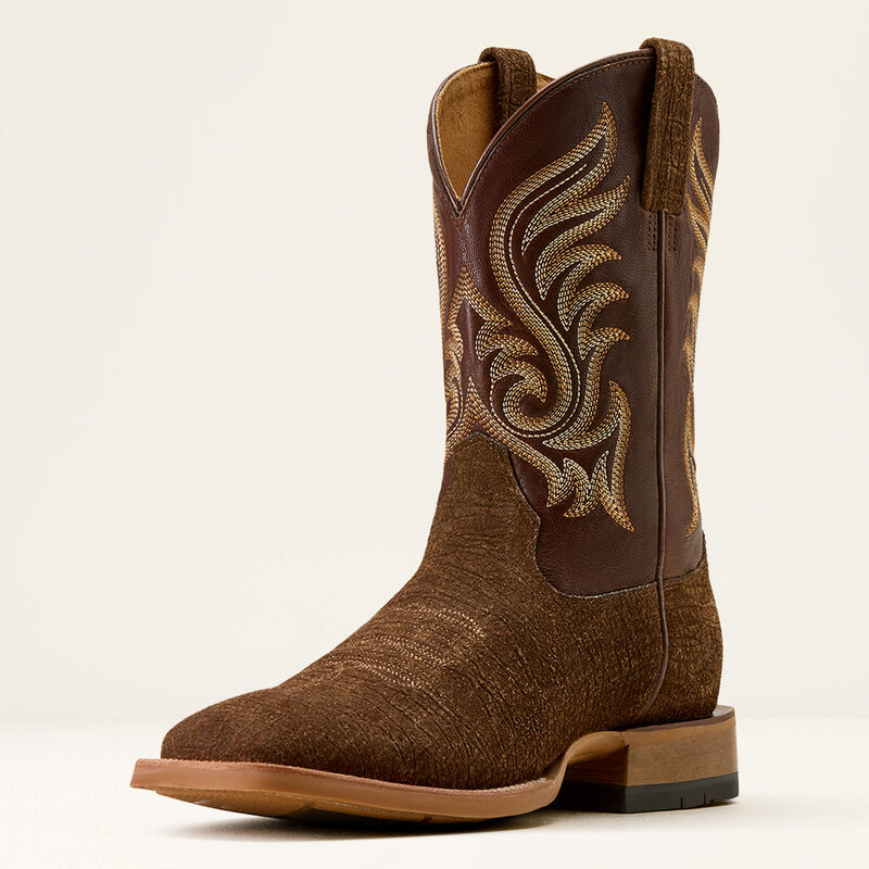 Ariat Men's Cattle Call Wide Square Toe Cowboy Boot- Antique Hippo Print - Irvine Tack & Western Wear