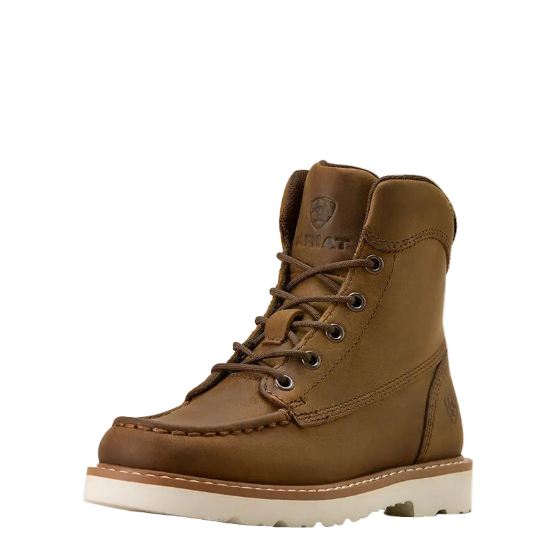 Ariat Youth Lift Lacer Moc Toe Boot - Distressed Brown