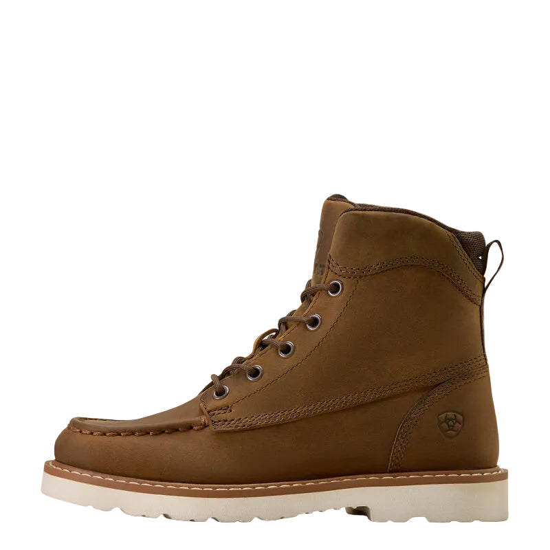 Ariat Youth Lift Lacer Moc Toe Boot - Distressed Brown