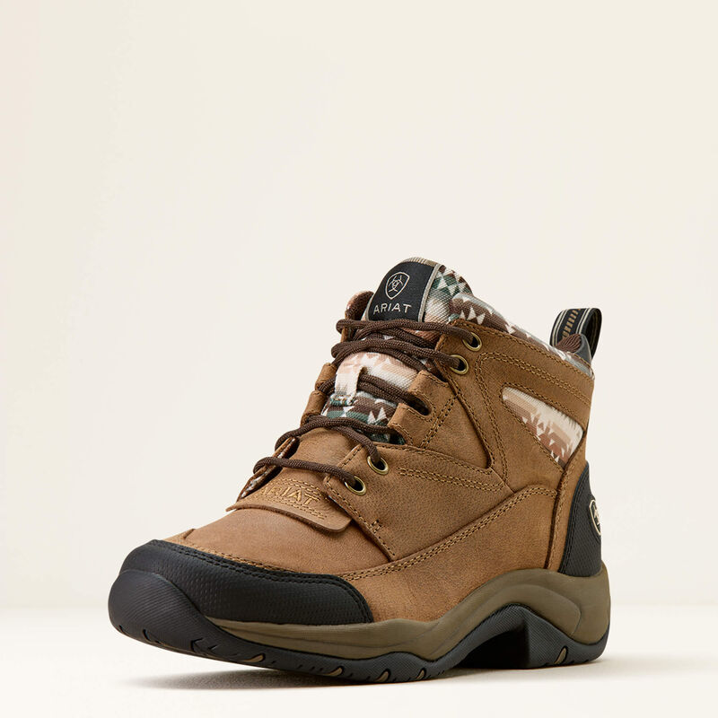 Ariat Women's Terrain Boot- Dark Tan/Southwest Print - Irvine Tack & Western Wear