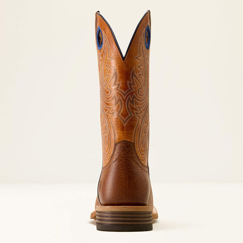 Ariat Men's Highland Toughstock Wide Square Toe Cowboy Boot- Cottage Brown/Merigold - Irvine Tack & Western Wear