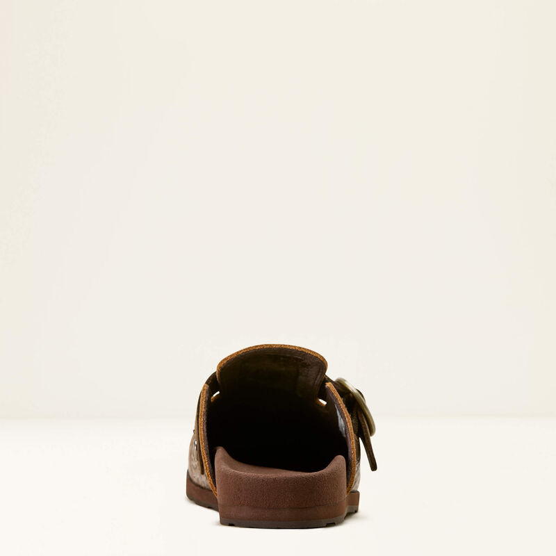 Ariat Women's Country Mule- Brown Floral Emboss - Irvine Tack & Western Wear