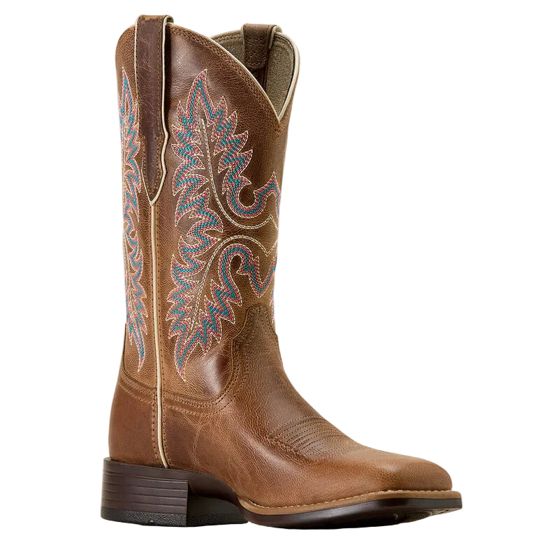Ariat Women's Canyon Point Wide Square Toe Western Boot - Mesa Brown