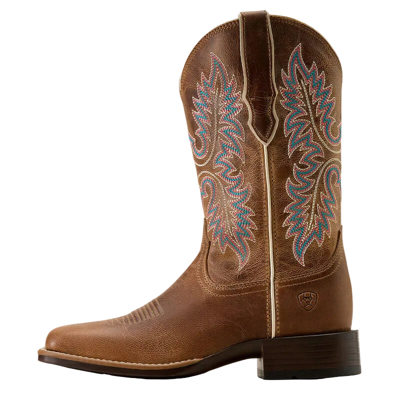 Ariat Women's Canyon Point Wide Square Toe Western Boot - Mesa Brown
