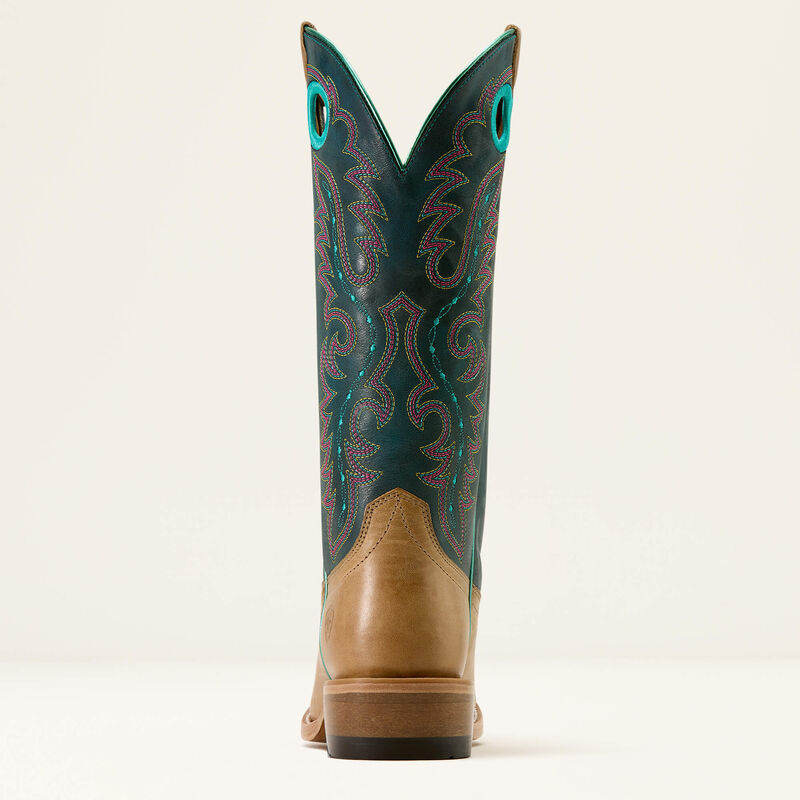 Ariat Women's Boon Cutter Toe Western Boot- Carmelized Pursuit of Teal - Irvine Tack & Western Wear