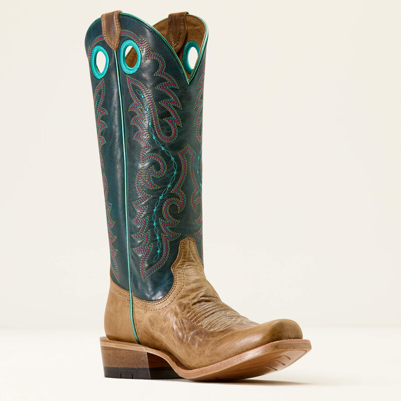 Ariat Women's Boon Cutter Toe Western Boot- Carmelized Pursuit of Teal - Irvine Tack & Western Wear