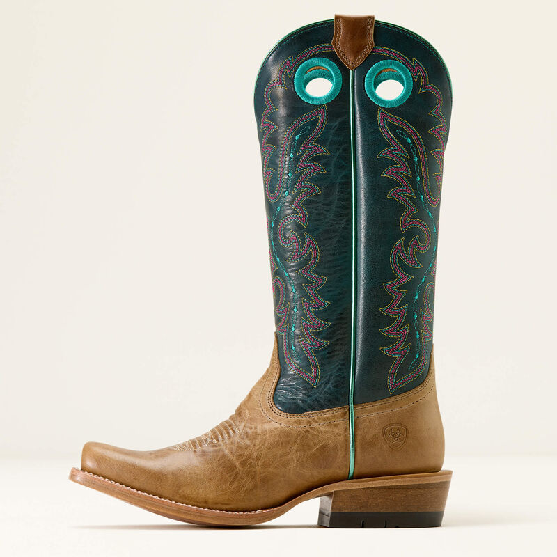 Ariat Women's Boon Cutter Toe Western Boot- Carmelized Pursuit of Teal - Irvine Tack & Western Wear