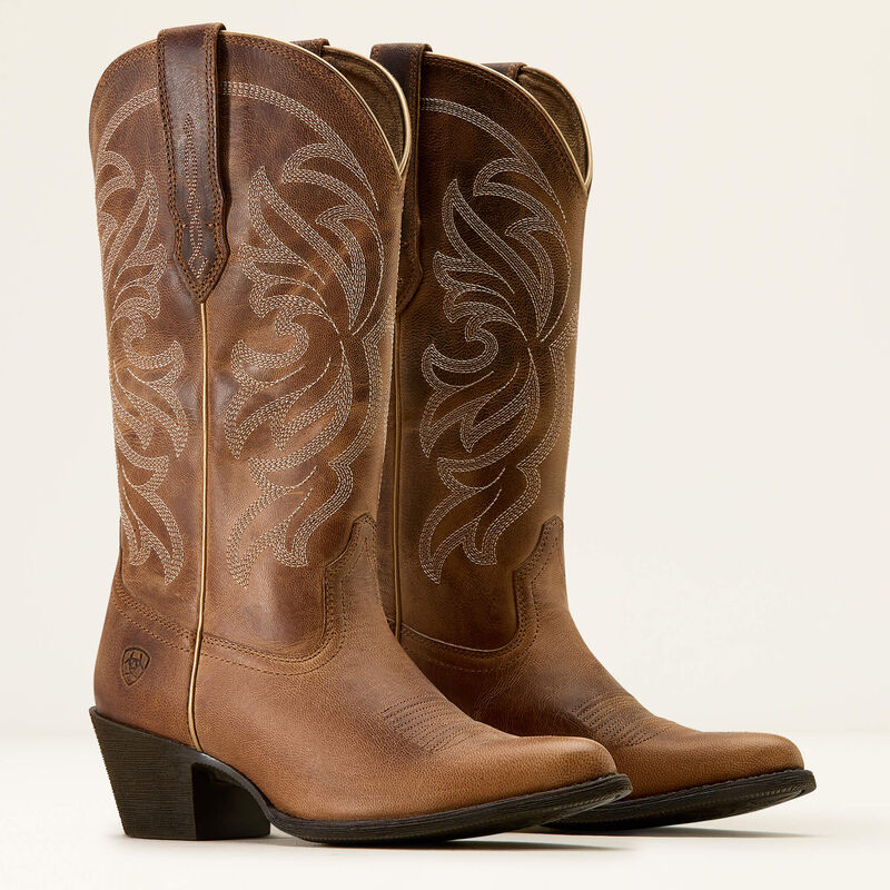 Ariat Women's Heritage J Toe Western Boot- Mesa Tan - Irvine Tack & Western Wear