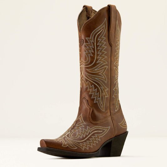 Ariat Women's Round Up Collins D Toe Western Boot- Smoked Wheat - Irvine Tack & Western Wear