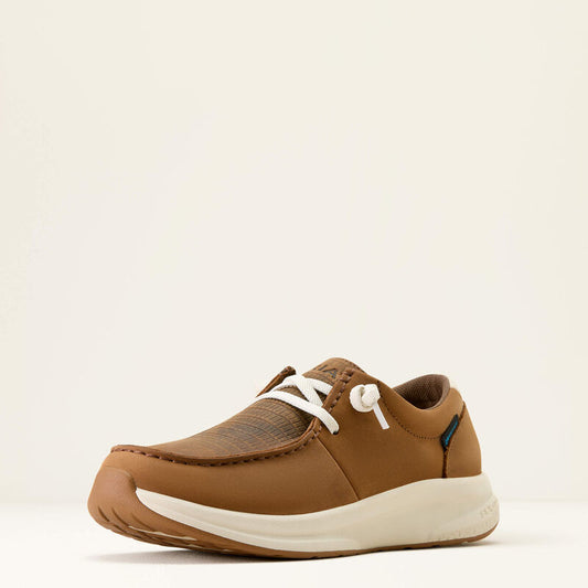 Ariat Women's Buckeye Waterproof Shoe- Coffee Bean/Brown Lizard Emboss - Irvine Tack & Western Wear